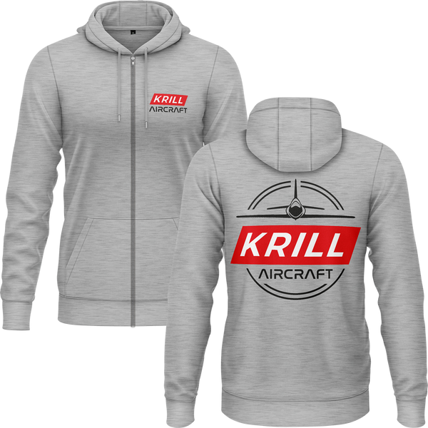 Krill Aircraft Badge Zip Hoodie