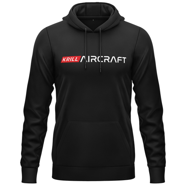 Krill Aircraft Logo Hoodie (C) Hoodie RC-WEAR Black-Red XS