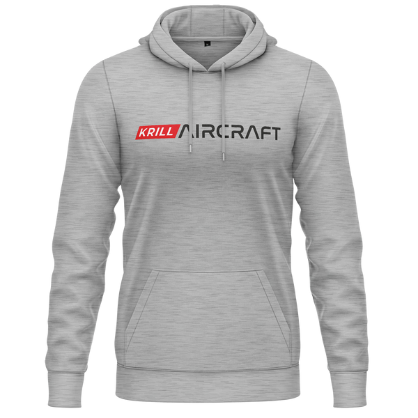Krill Aircraft Logo Hoodie (C) Hoodie RC-WEAR Grey-Red XS