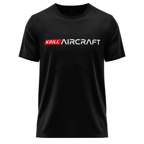 Krill Aircraft Logo Shirt (C) Shirt RC-WEAR Black-Red XS