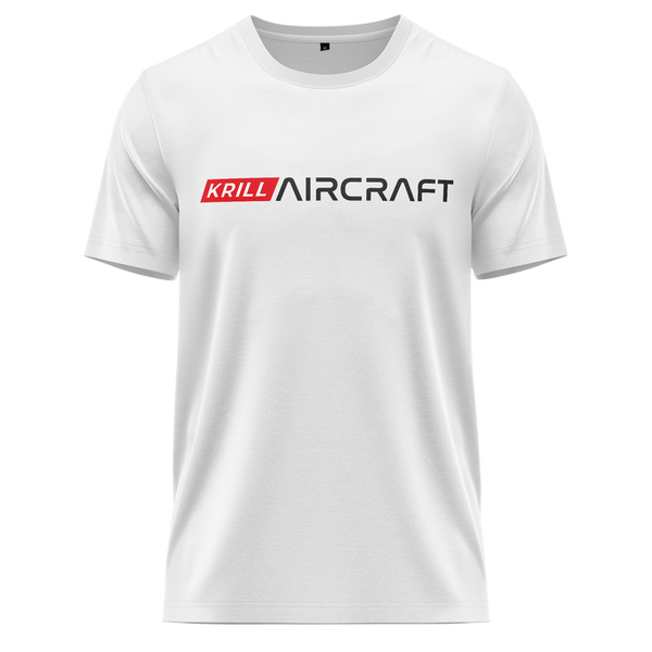 Krill Aircraft Logo Shirt (C) Shirt RC-WEAR White-Red XS