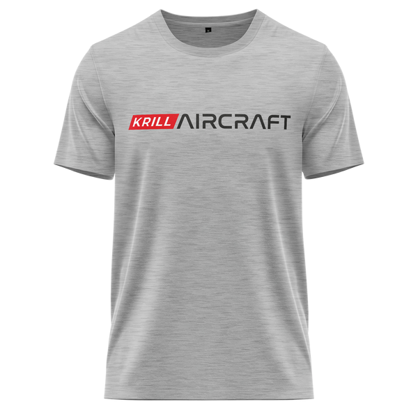 Krill Aircraft Logo Shirt (C) Shirt RC-WEAR Grey-Red XS