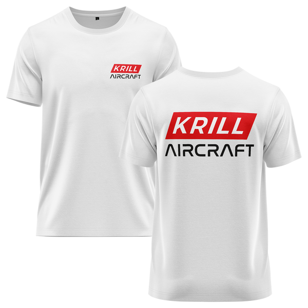 Krill Aircraft Logo Shirt (B) Shirt RC-WEAR White-Red XS