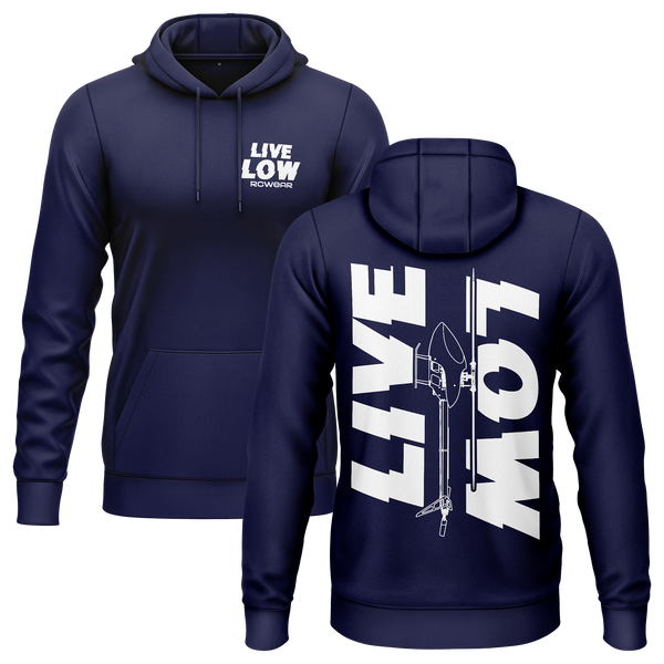 Live Low Hoodie Hoodie RC-WEAR Navy-White XS