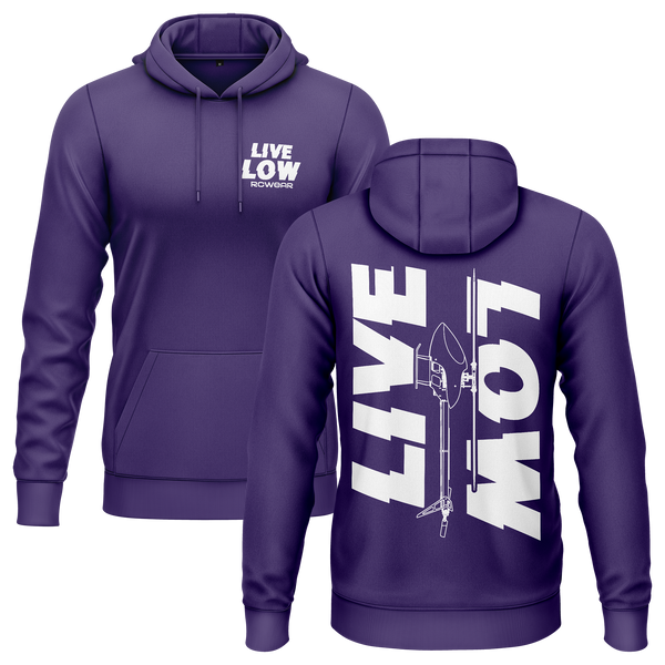Live Low Hoodie Hoodie RC-WEAR Violet-White XS