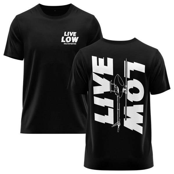 Live Low Shirt Shirt RC-WEAR Black-White XS