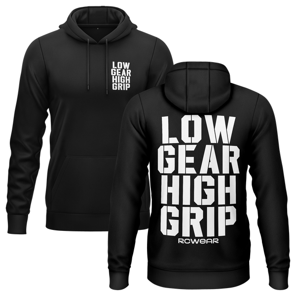 Low Gear High Grip Hoodie Hoodie RC-WEAR Black-White XS