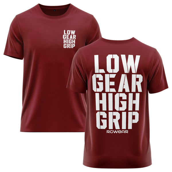 Low Gear High Grip Shirt Shirt RC-WEAR Burgundy-White XS