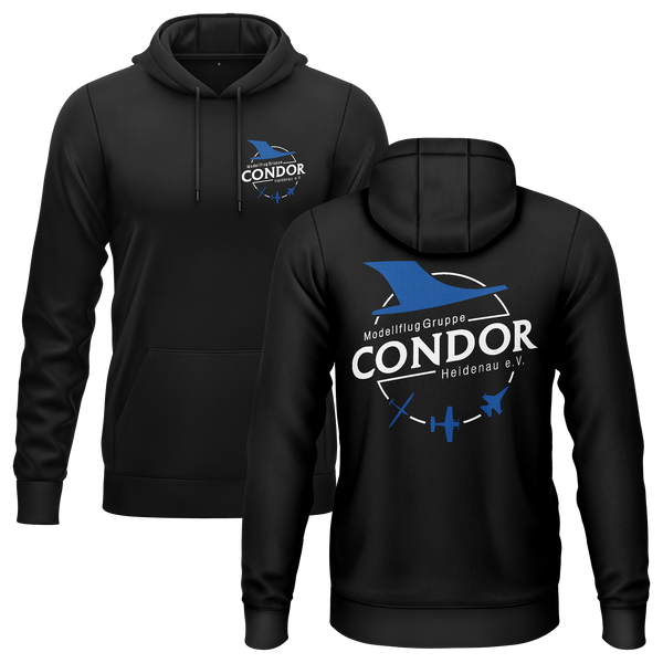 MFG Condor Heidenau Hoodie (B) Hoodie RC-WEAR Black-White XS