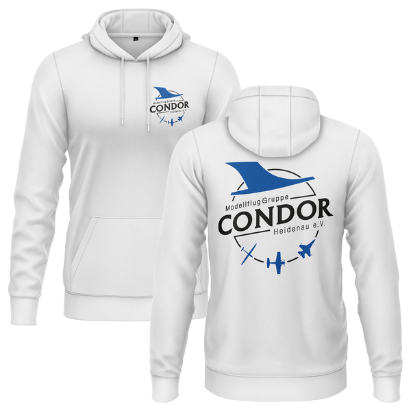 MFG Condor Heidenau Hoodie (B) Hoodie RC-WEAR White-Black XS