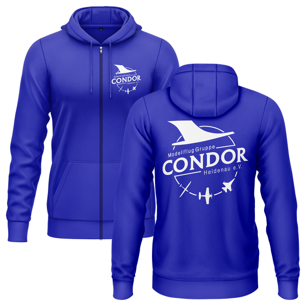 MFG Condor Heidenau Zip-Hoodie Zip Hoodie RC-WEAR Blue-White S