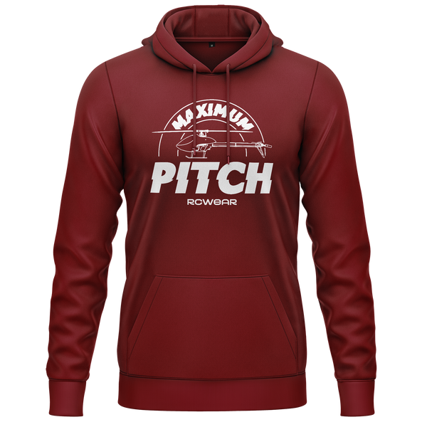 Maximum Pitch Hoodie Hoodie RC-WEAR Burgundy-White XS