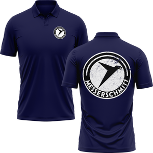 Messerschmitt Logo Poloshirt für Warbird-Piloten – Navy
