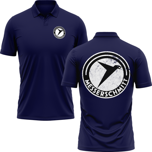 Messerschmitt Logo polo shirt for warbird pilots – Navy