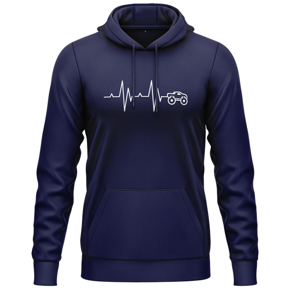 Monster Truck Heartbeat Hoodie