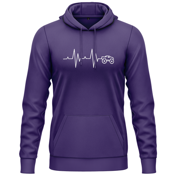 Monster Truck Heartbeat Hoodie