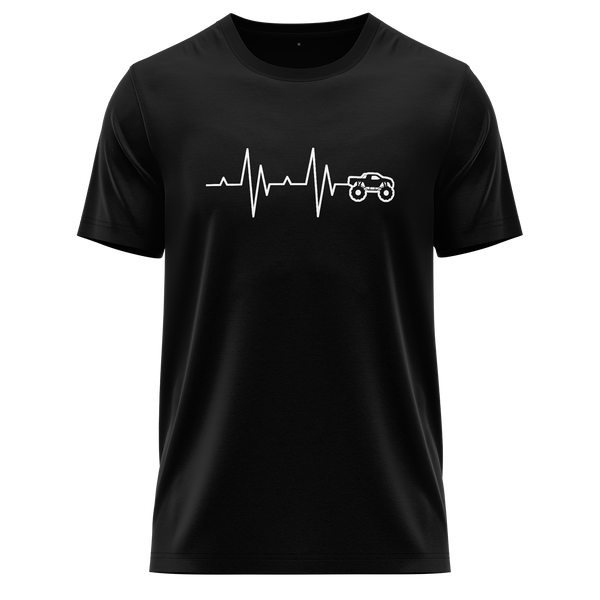 Monster Truck Heartbeat Shirt