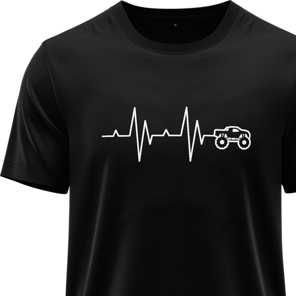 Monster Truck Heartbeat Shirt
