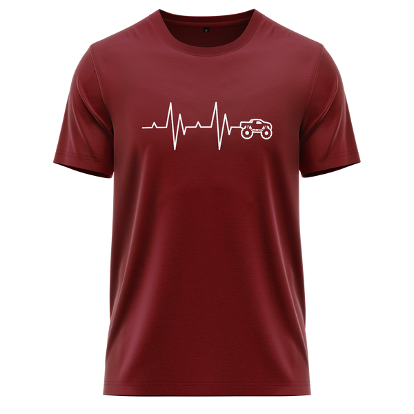 Monster Truck Heartbeat Shirt