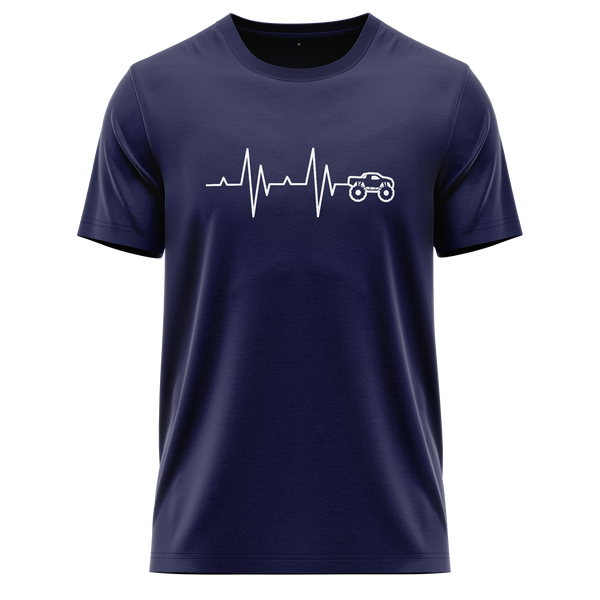 Monster Truck Heartbeat Shirt