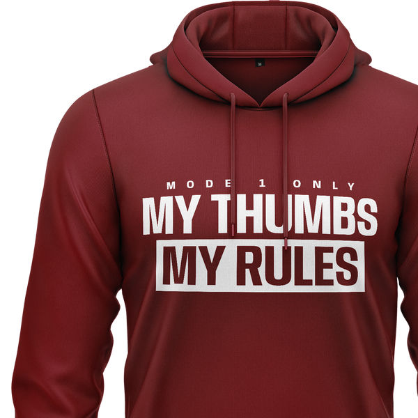 My Thumbs My Rules Hoodie Hoodie RC-WEAR