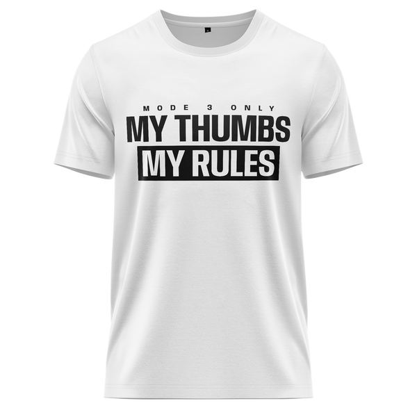 My Thumbs My Rules - Mode 3 Shirt Shirt RC-WEAR White-Black XS