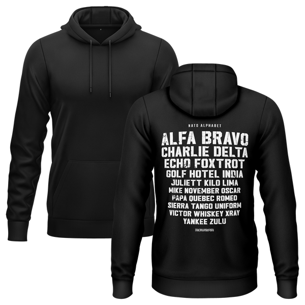 NATO/ICAO Alphabet Hoodie (B)