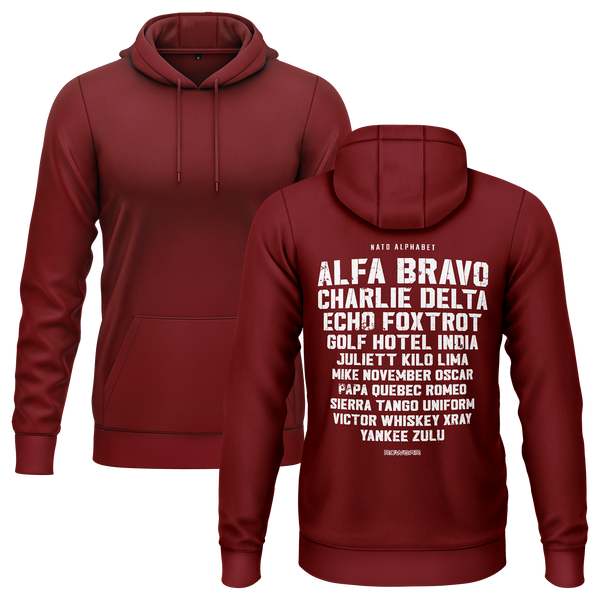 NATO/ICAO Alphabet Hoodie (B)
