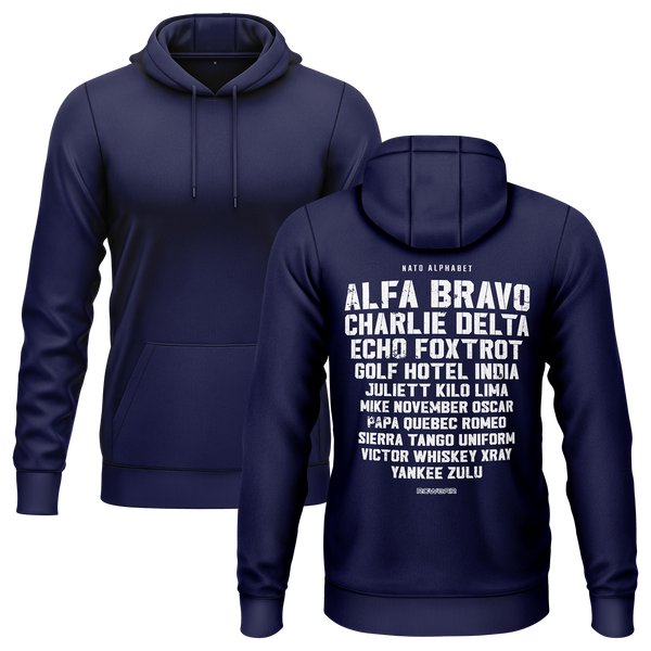 NATO/ICAO Alphabet Hoodie (B)