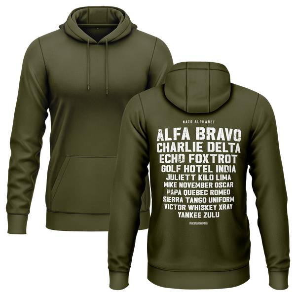 NATO/ICAO Alphabet Hoodie (B)