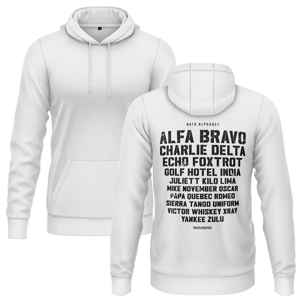 NATO/ICAO Alphabet Hoodie (B)