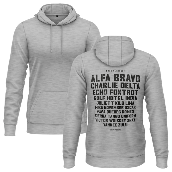 NATO/ICAO Alphabet Hoodie (B)