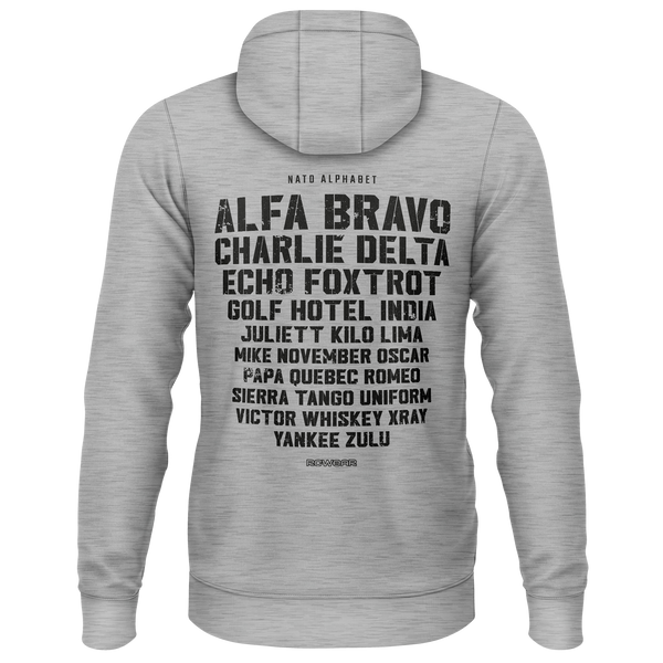 NATO/ICAO Alphabet Hoodie (B)