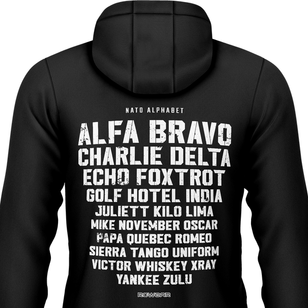 NATO / ICAO Alphabet Zip-Hoodie (B) Zip Hoodie RC-WEAR