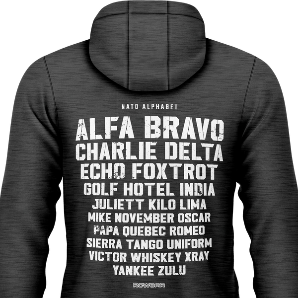 NATO / ICAO Alphabet Zip-Hoodie (B)