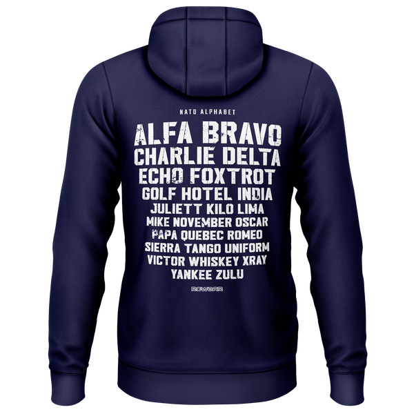 NATO / ICAO Alphabet Zip-Hoodie (B) Zip Hoodie RC-WEAR