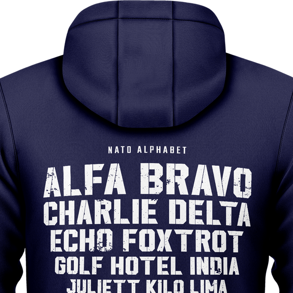 NATO / ICAO Alphabet Zip-Hoodie (B) Zip Hoodie RC-WEAR