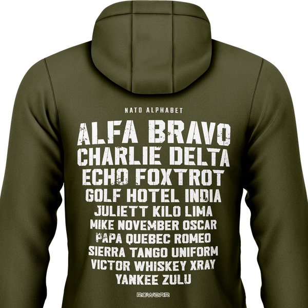 NATO / ICAO Alphabet Zip-Hoodie (B) Zip Hoodie RC-WEAR