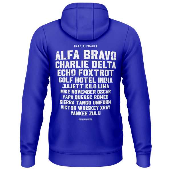 NATO / ICAO Alphabet Zip-Hoodie (B) Zip Hoodie RC-WEAR