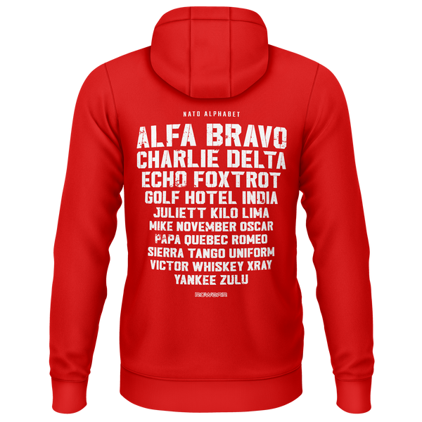 NATO / ICAO Alphabet Zip-Hoodie (B)