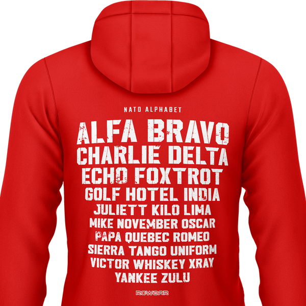 NATO / ICAO Alphabet Zip-Hoodie (B)