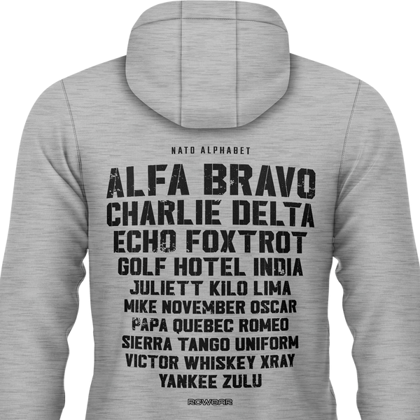 NATO / ICAO Alphabet Zip-Hoodie (B)