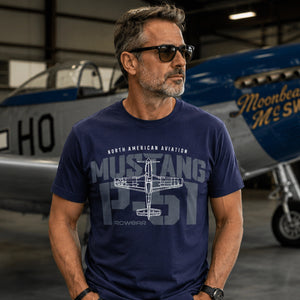 P-51 Mustang BC Shirt (C-B) Shirt RC-WEAR