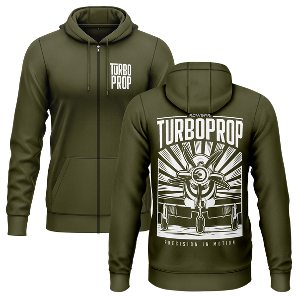 Turboprop DC Zip-Hoodie (B) Zip Hoodie RC-WEAR Army-White S