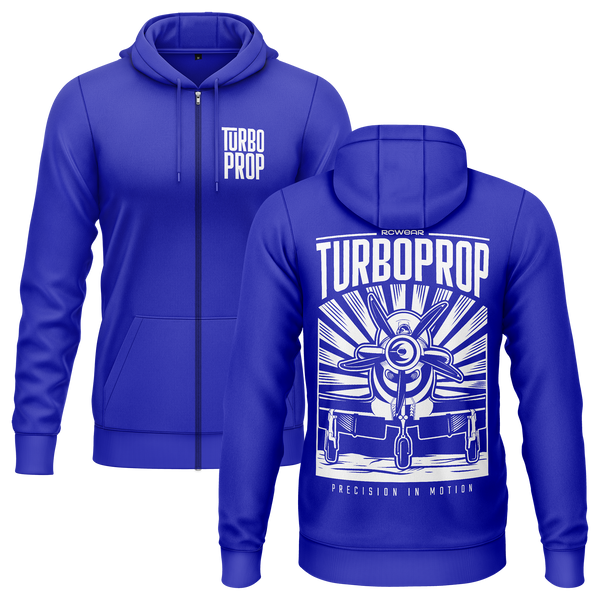 Turboprop DC Zip-Hoodie (B) Zip Hoodie RC-WEAR Blue-White S