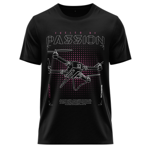Drone Passion Shirt (Neon) Shirt RC-WEAR Black-Pink XS