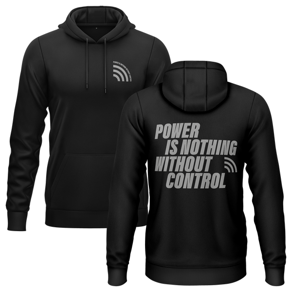 Power Is Nothing Without Control Hoodie für RC-Enthusiasten – Schwarz