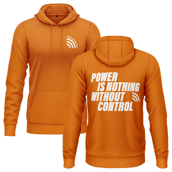 Power Is Nothing Without Control Hoodie für RC-Fans – Orange