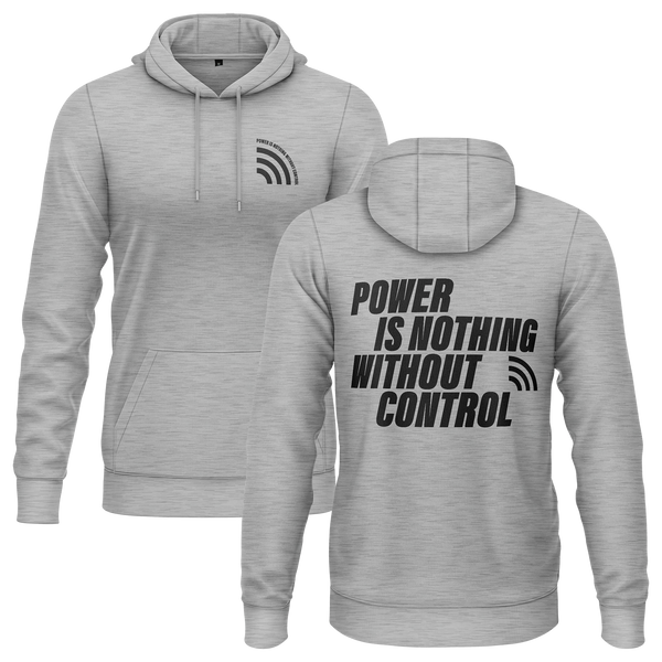 Power Is Nothing Without Control Hoodie für RC-Racer – Grau