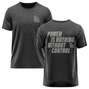 Power Is Nothing Without Control Shirt für Motorsport-Fans – Anthrazit